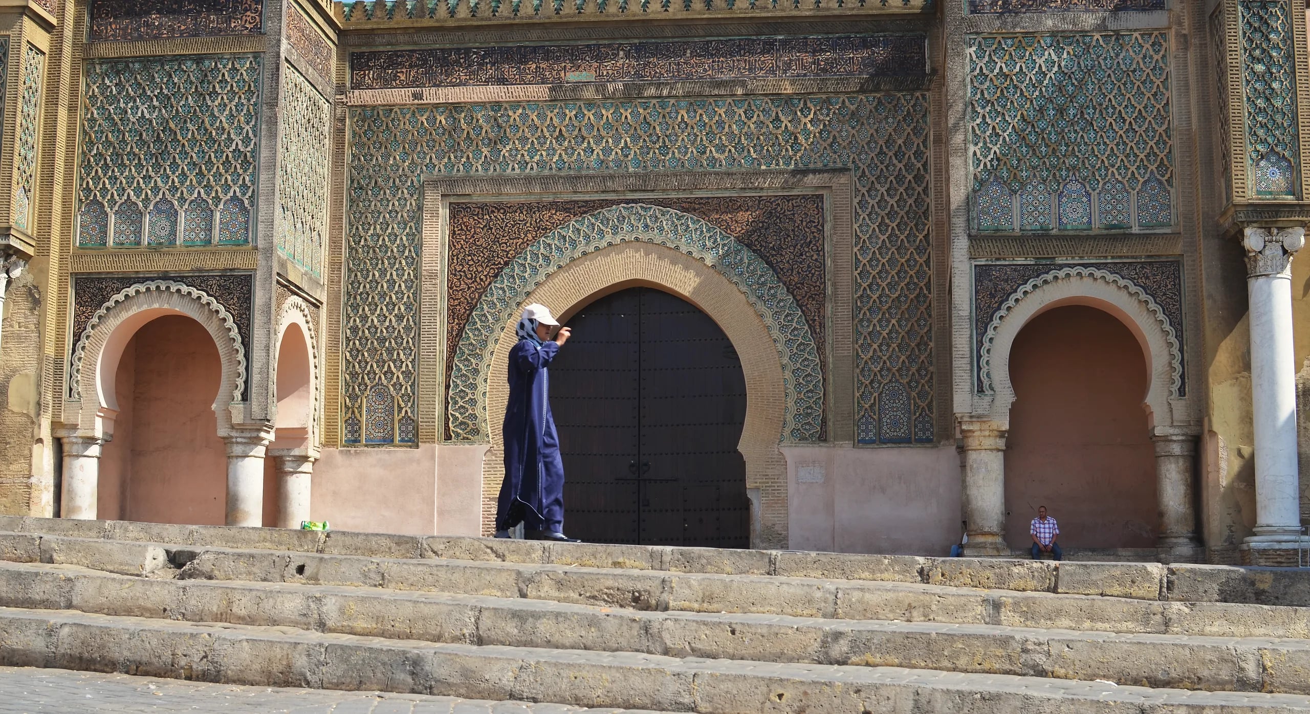 Bab Mansour, the monumental gate on Place el-Hedim, Meknes