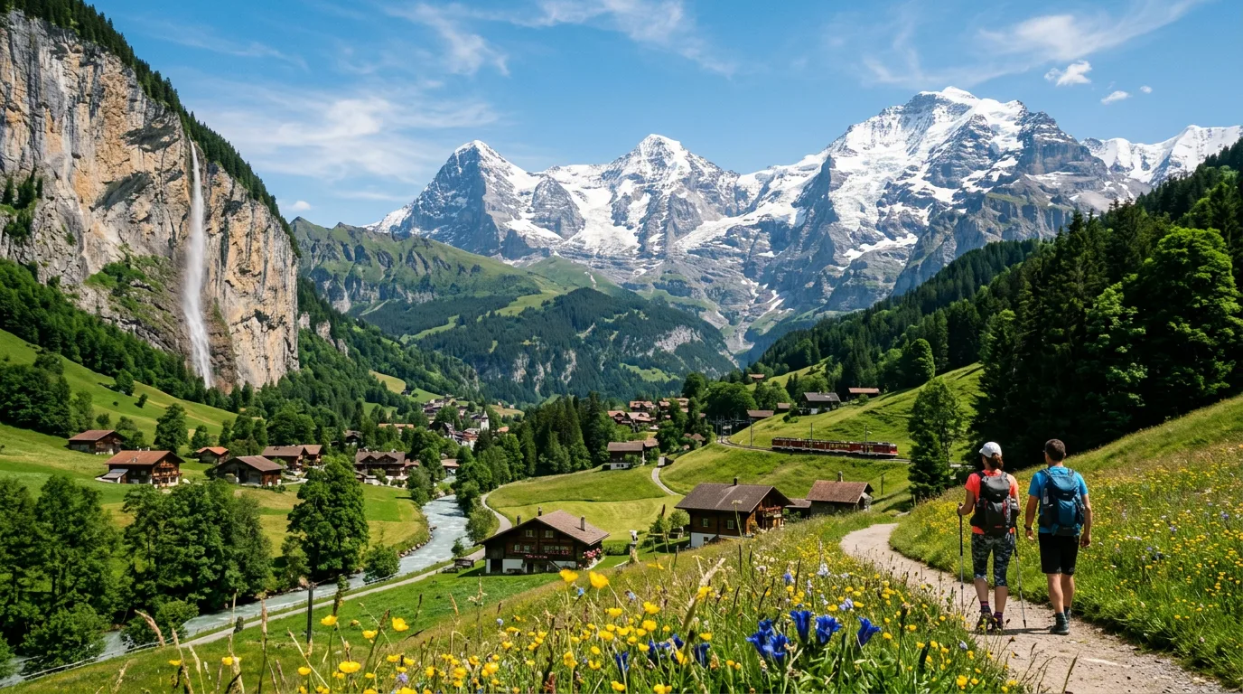 Gnawa musicians performing traditional music with guembri instrument in Morocco