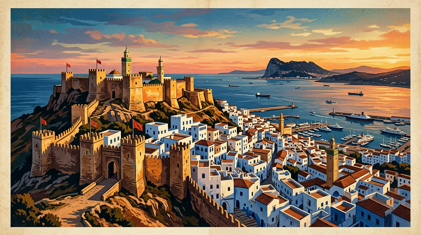 Tangier Kasbah with gallery entrance