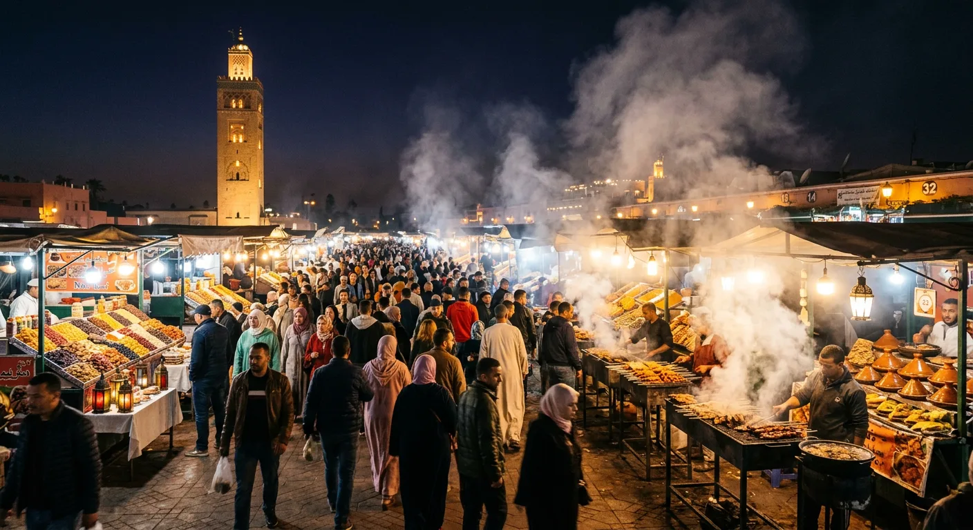 Marrakech nightlife scene, Morocco