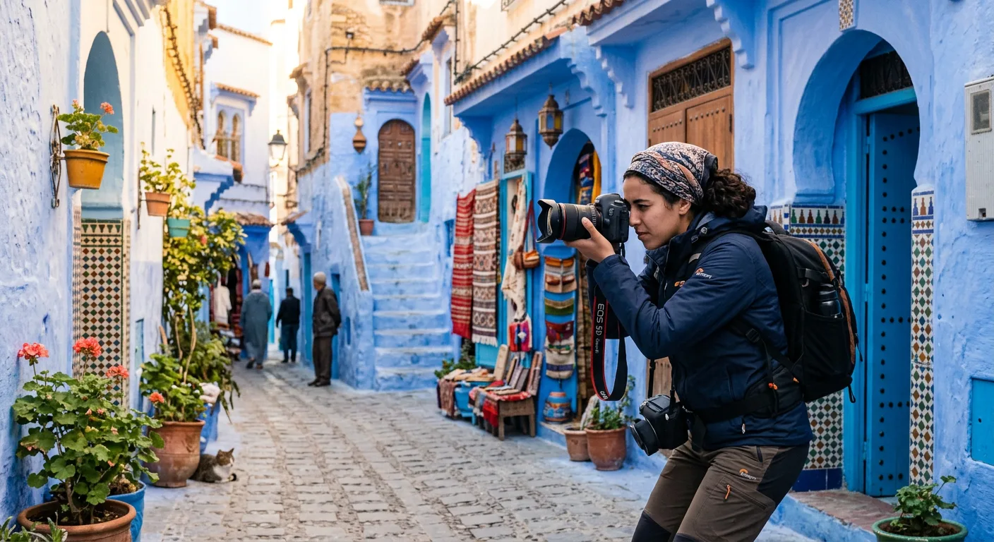 Stunning photography locations across Morocco featuring blue streets, golden dunes, and ancient architecture - citytoursmorocco.com