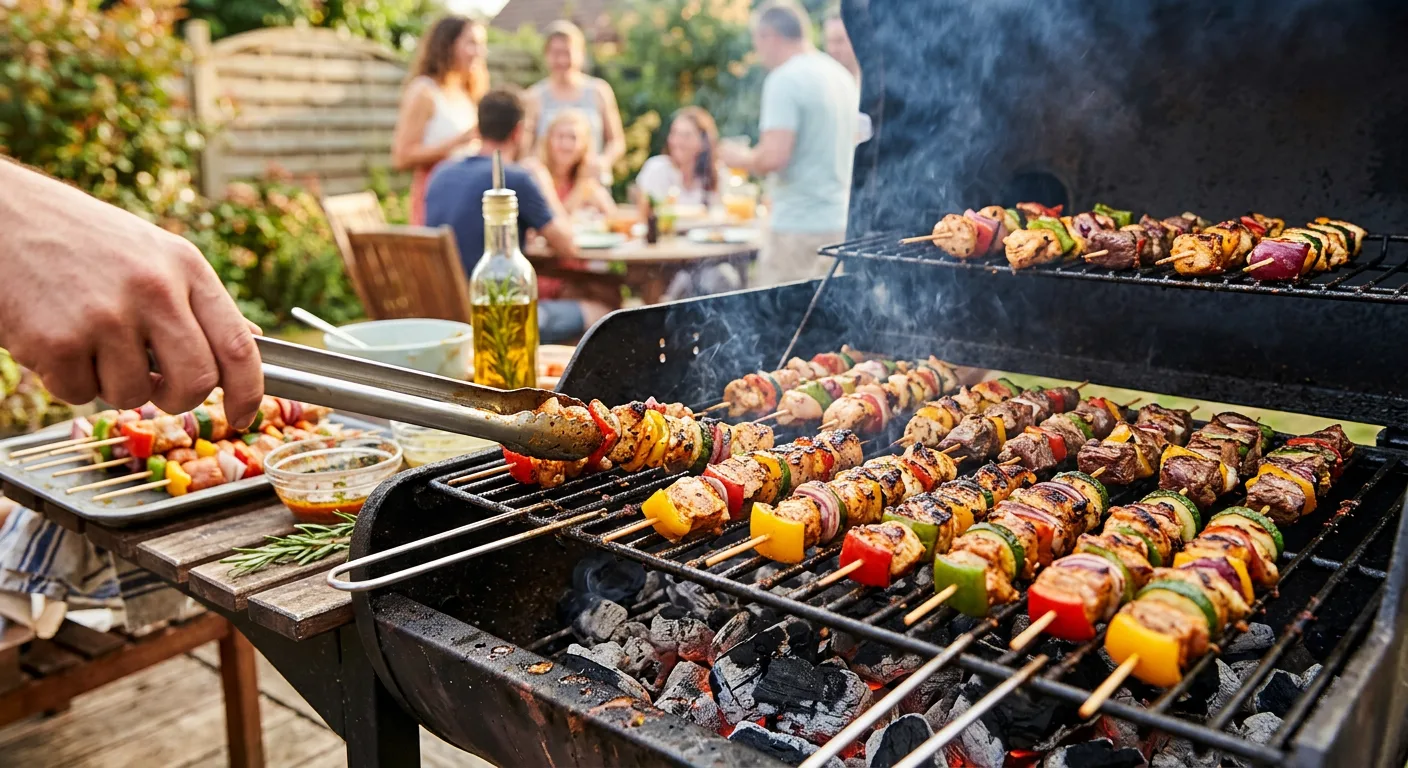 Moroccan Brochettes street food