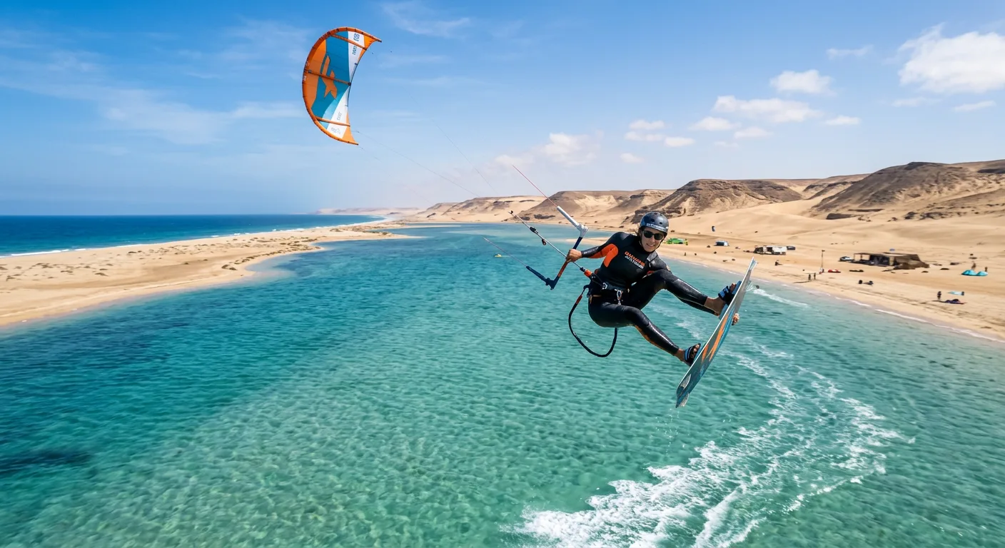Dakhla surf spot in Morocco - Beach, reef & point breaks