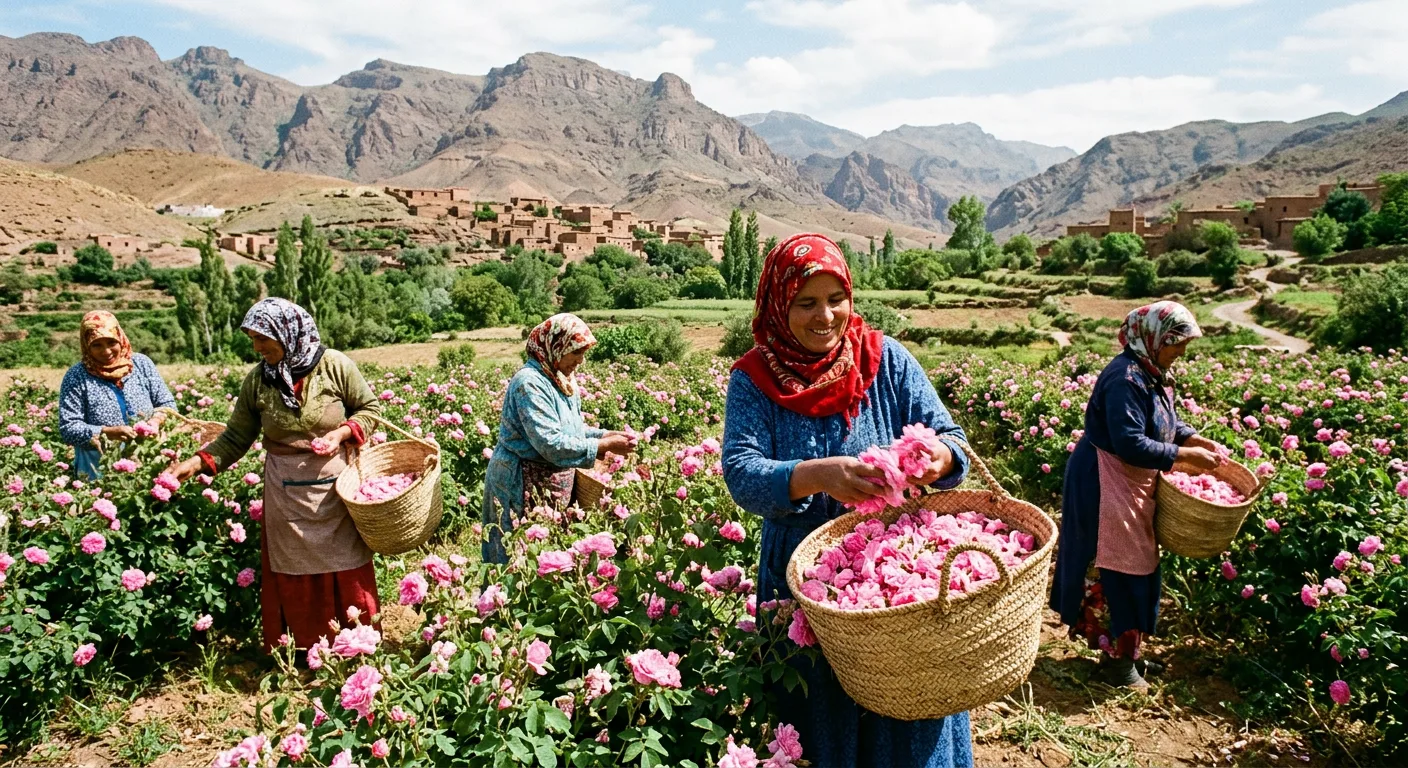 Rose Festival (Festival des Roses) in Kelaat M'gouna, Dades Valley, Morocco